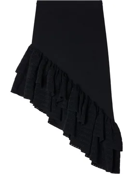 Falda midi de punto asimétrica ajustada - sandro - FashionsVida