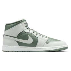 Aj1 Mid Herren Sneaker - Weiß - Größe 42.5 - Leder, Synthetik White 42.5