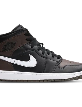 Aj1 Mid Herren Sneaker - Braun - Größe 42.5 - Leder, Synthetik Brown 42.5 - Jordan - FashionsVida