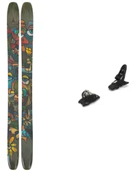 Ski Set inkl. Bdg. Freeride Skifahren Pack Bent 110 2026 aus Wolle Grau