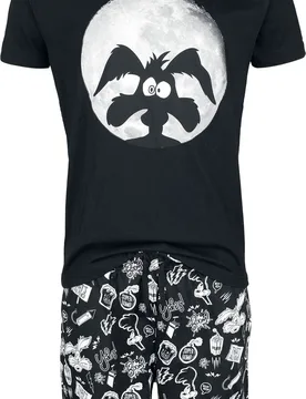 Schlafanzug - Coyote Moonlight - S bis 5XL - für Männer - Größe 3XL - multicolor - EMP exklusives Merchandise! - Männer - male - Looney Tunes - FashionsVida