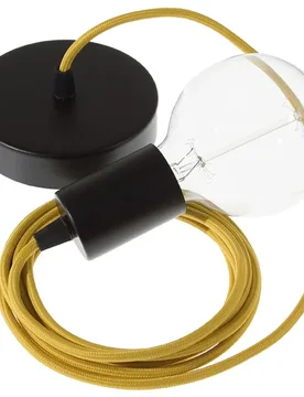 Cables Suspension Luminaire Rm25 50 Cm Mustard / Black One Size - Creative - FashionsVida