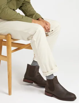 Leather Pull On Chelsea Boots Brown female - Jones Bootmaker - FashionsVida