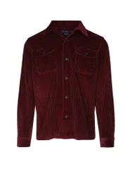 POLO Overshirt dunkelrot S herren