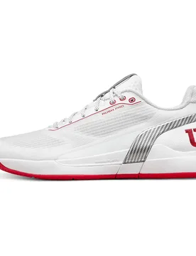 Rush Pro 5 Clay Shoes Bright White / Red / Microchip UK 10.5 - Wilson - FashionsVida