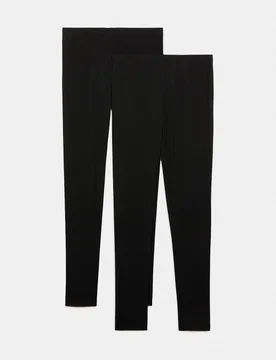 Pack Heatgen™ Thermal Leggings Black female - M&S - FashionsVida