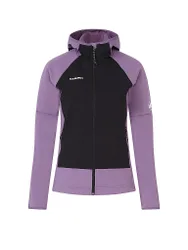 Giacca in pile da donna Massone Hoodie viola L