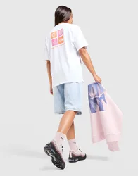 Womens Multi Box Logo Boyfriend T-Shirt - Bianco, bianco bianco Donna taglia S