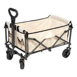 Bollerwagen, faltbar schwarz weiss