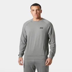 Men's Tyri Knit Crew Neck Grey M - Ebony Melange Grey - Male