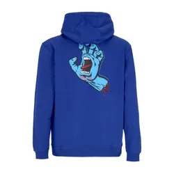 Felpa Cappuccio Uomo Screaming Hand Chest Hoodie Cobalt
