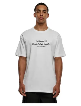 Mister T-shirt à Manches Courtes Ramen Club Heavy Oversize White 5XL - TEE - FashionsVida