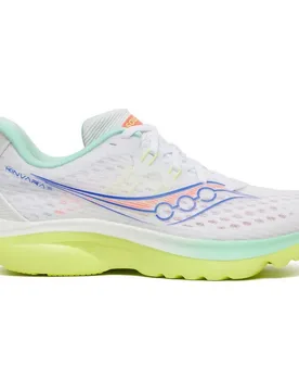 Kinvara 16 Running Shoes White / Tart UK 3 Women - Saucony - FashionsVida