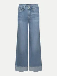 Wide-Leg Jeans Sventy Turn Up Blau 38