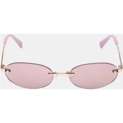Gafa de sol unisex ovalada metalica