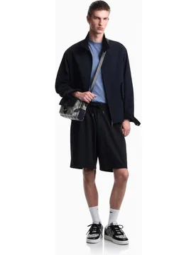 Bermuda de hombre de felpa con logo - Emporio Armani - FashionsVida