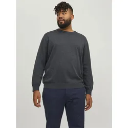 Maglione Basic Plus Size Dark Grey Melange 7XL