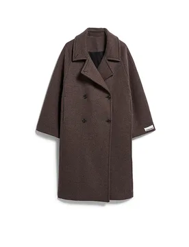 Wollmantel braun L damen - Armedangels - FashionsVida