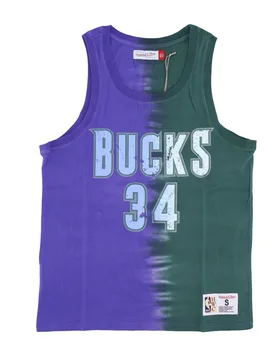 Canotta Uomo Nba Vertical Tie Dye Tank Hardwood Classics No 34 Ray Allen Milbuc Original Team Colors - Mitchell & Ness - FashionsVida
