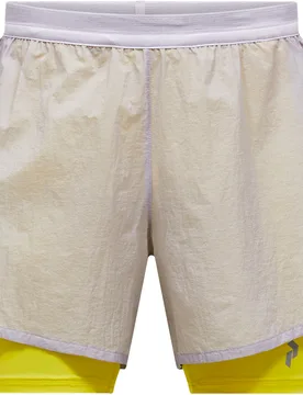 Short léger déperlant 2 en 1 pour running et trail - M Discover 2-In-1 Shorts Misty Lavender - Taille L - Violet - Peak Performance - FashionsVida