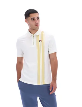 Gardenia Dario Zipped Polo - XS - FILA - FashionsVida
