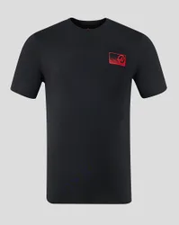Official Haas Team Unisex Full Logo Back Graphic T-shirt - Black L unisex