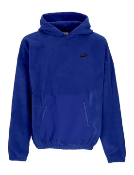 Felpa Cappuccio Uomo Club+ Fleece Polar Hoodie Deep Royal Blue/black - Nike - FashionsVida