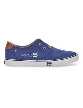 Sneakers in Tela 01804 Blu 41 - Route 66 - FashionsVida