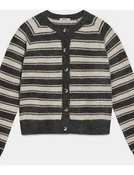 Cardigan de mujer oversize a rayas - Noon - FashionsVida