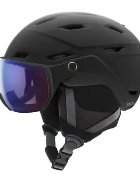 Casque de ski/snowboard - Survey Eu Matte Black Chromapop Photochromic Rose Flash - Taille 51-55 cm - Noir - SMITH - FashionsVida
