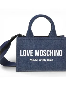 Borsa Denim Donna Blu in Tessuto - Love Moschino - FashionsVida