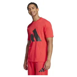 T-shirt à Manches Courtes Essentials Big Logo Pure Ruby / Black L