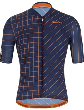 Maglia A Maniche Corte Eco Sleek Dinamo Nautical Blue - Santini - FashionsVida