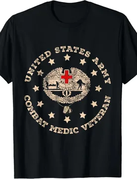 U.S Army Combat Medic Veteran Medical Military Flag T-Shirt Short Sleeve Casual 100% Cotton Shirt - Aliexpress - FashionsVida