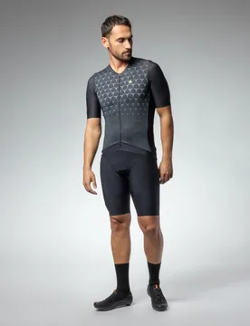 Maglia ciclismo QUICK R-EV1 nero 2025 - ALE' - FashionsVida
