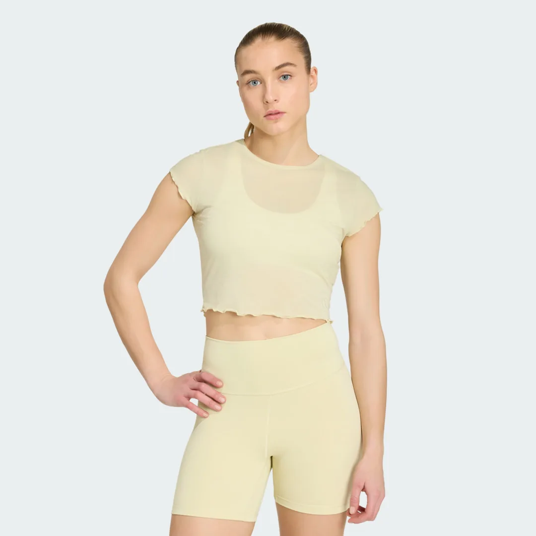 Adidas T-shirt Motion M Dual Yellow - Adidas - FashionsVida