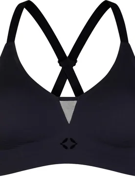 Brassière effet seconde peau et respirante - Bra n°29 True Black en Nylon - Taille 80-85/C-D - Noir - Hastko - FashionsVida