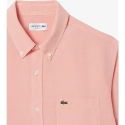 Camisa de hombre de lino de corte regular