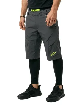 Bicycle Pantaloni Corti Manual Grey / Yellow - Alpinestars - FashionsVida
