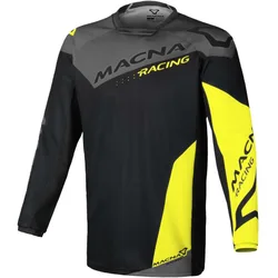 Maglie Motocross Backyard-1 Nero Grigio fluo Giallo taglia S