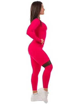 T-shirt à Manches Longues Smart Pocket Sporty 418 Pink S - Nebbia - FashionsVida