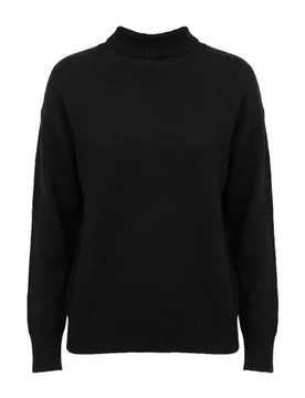 Rollkragenpullover Damen Schwarz L,M,XS Damen - Kocca - FashionsVida