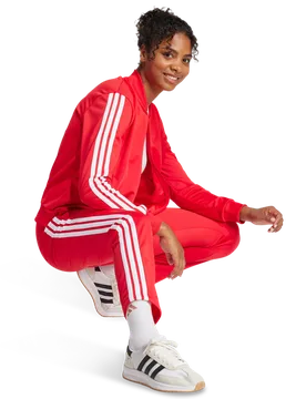 Dayready Tracksuit Women Tracksuits - Red - Size L (16-18) - Poly Mesh - Red - Size: Large - Adidas - FashionsVida