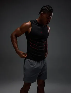 Camiseta de tirantes sin costuras Muscle Fit Hero para hombre de MP - lavado/Rojo - XS - MyProtein - FashionsVida
