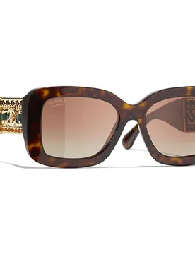 Gafas de sol de mujer cuadradas en acetato con lente polarizada en - Chanel - FashionsVida