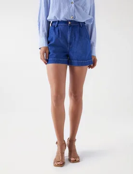 Pantalón corto de mujer loose en denim - Salsa Jeans - FashionsVida