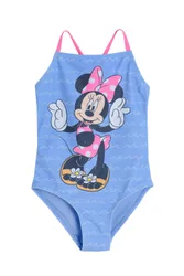 Cross Back Minnie Mouse Graphic Kids Swimsuit