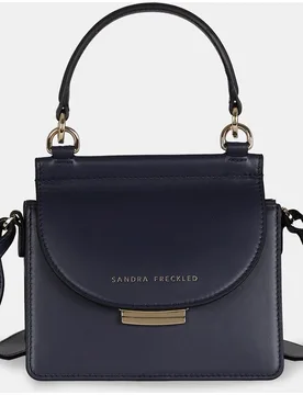 Bandolera mini en piel con detalle de la marca - Sandra Freckled - FashionsVida