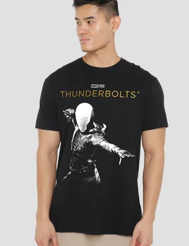 Unisex Thunderbolts Ghost Highlight T-Shirt, Black Size: Small - Black - Size: S - Marvel - FashionsVida