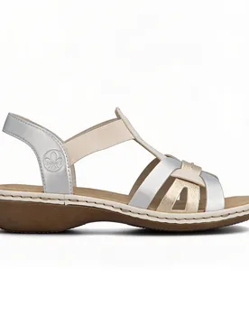 Womens Slingback Sandals Multi - Multicolour - Size Uk 3.5 - Rieker - FashionsVida